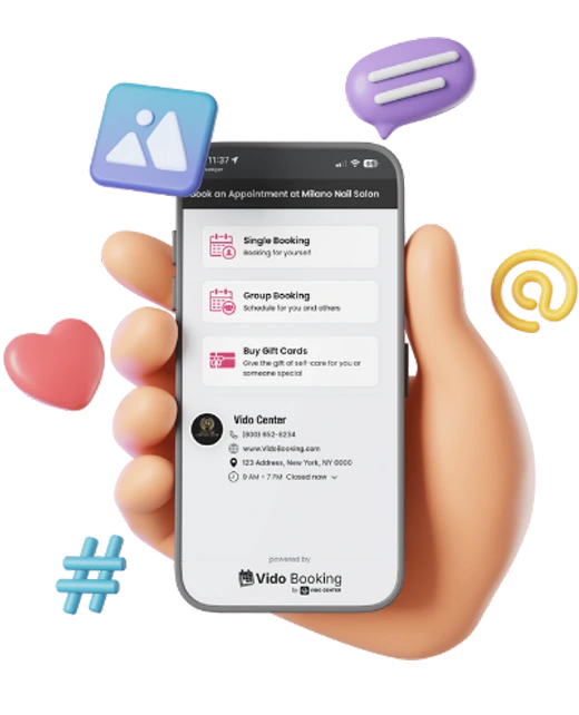 VIDO Booking on mobile