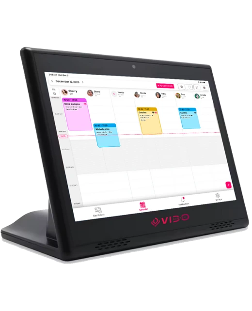 VIDO Booking on tablet